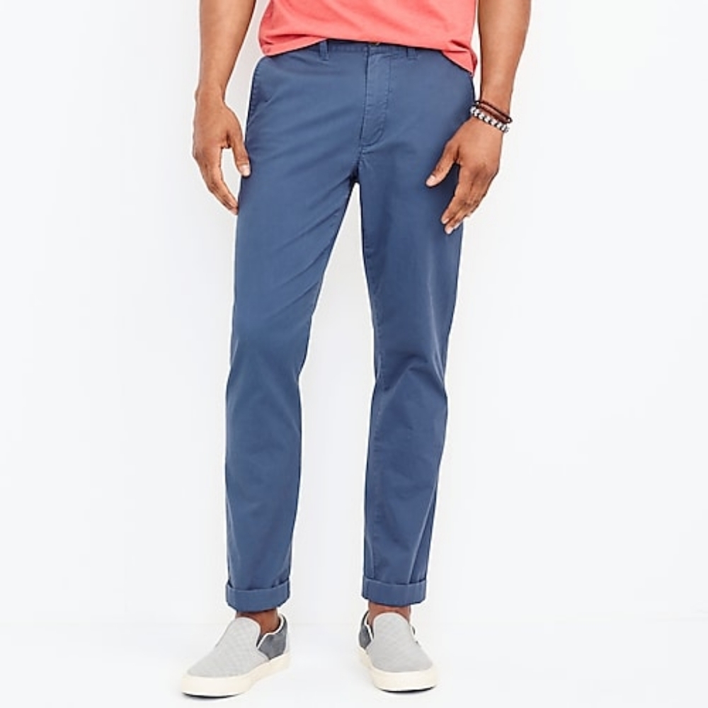 J. Crew 30x30 Straight Fit Blue Chino Pants